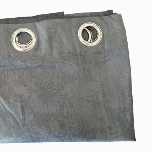 3 Moody Goth Black and Grey Velvet 82" Length Curtains Panels - Picture 8 of 16